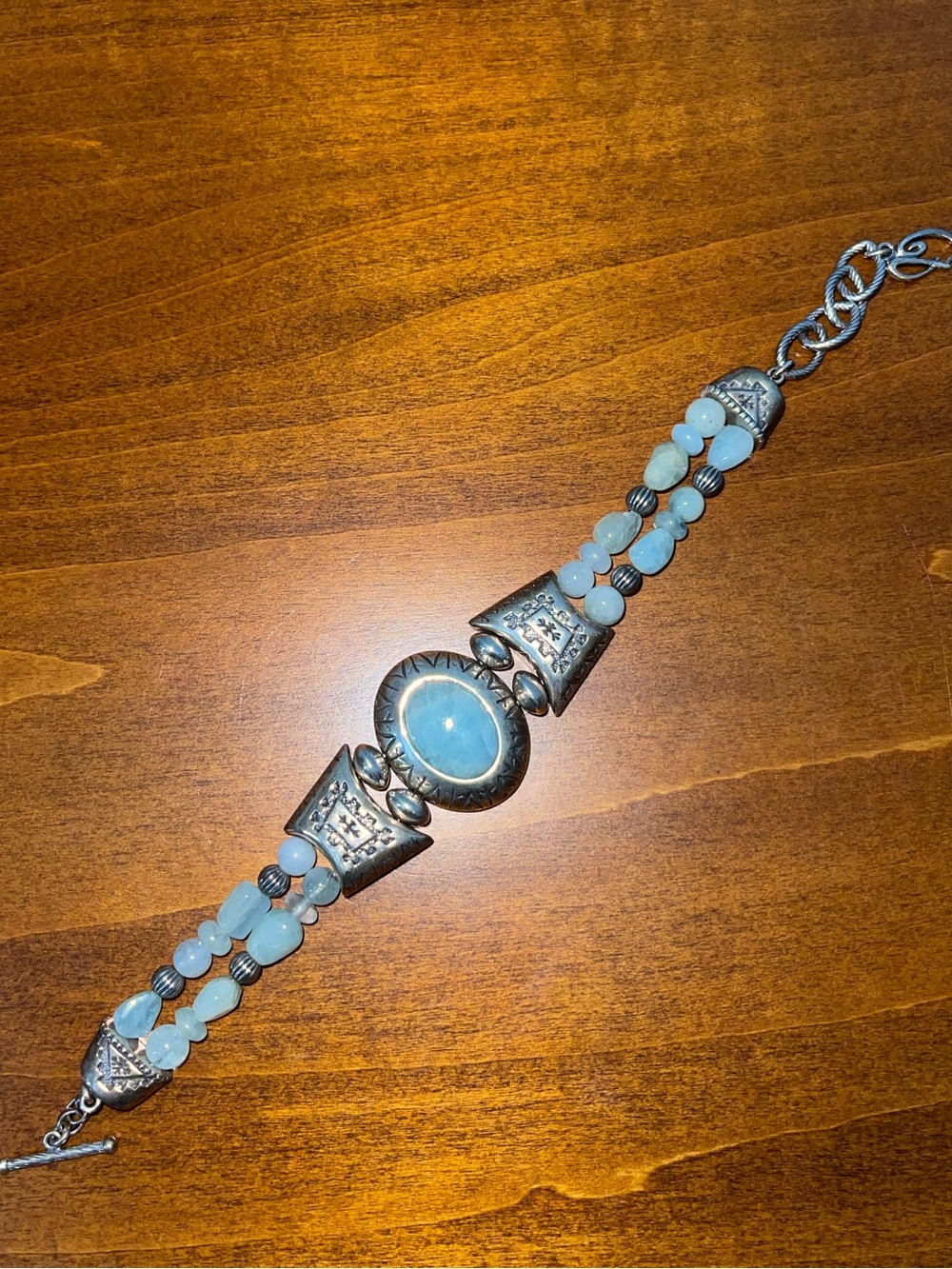 Vintage Native American Navajo Carolyn Pollack 925 Sterling Silver Bracelet